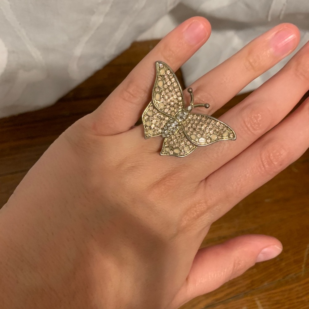 Costume Jewelry Butterfly Ring